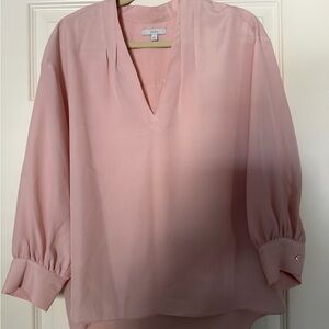 Joie Light Pink V-Neck Blouse